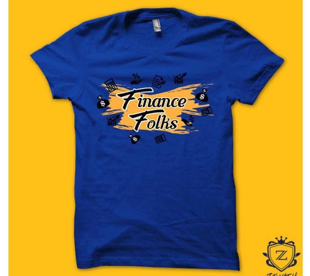 Finance Folks Gents Half Sleeve T-shirt