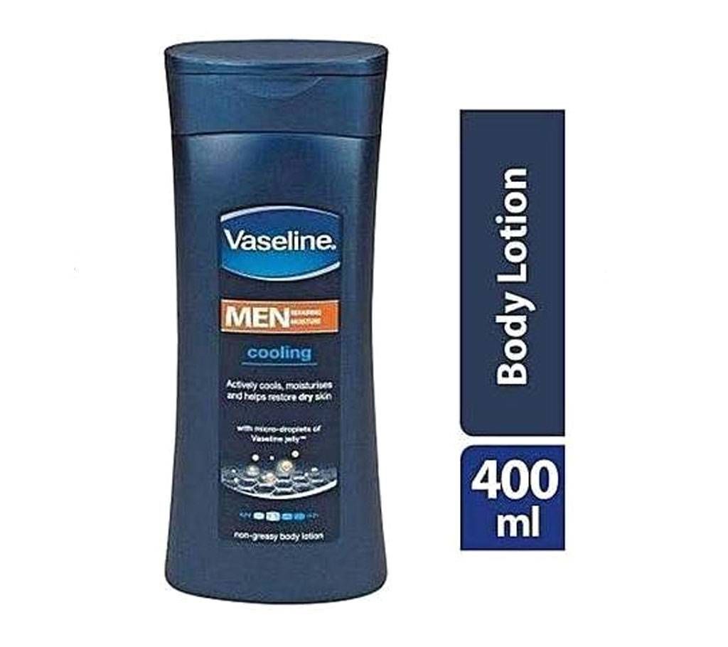 Vaseline Men Repairing Moisture Cooling Body Lotion For Dry Skin 