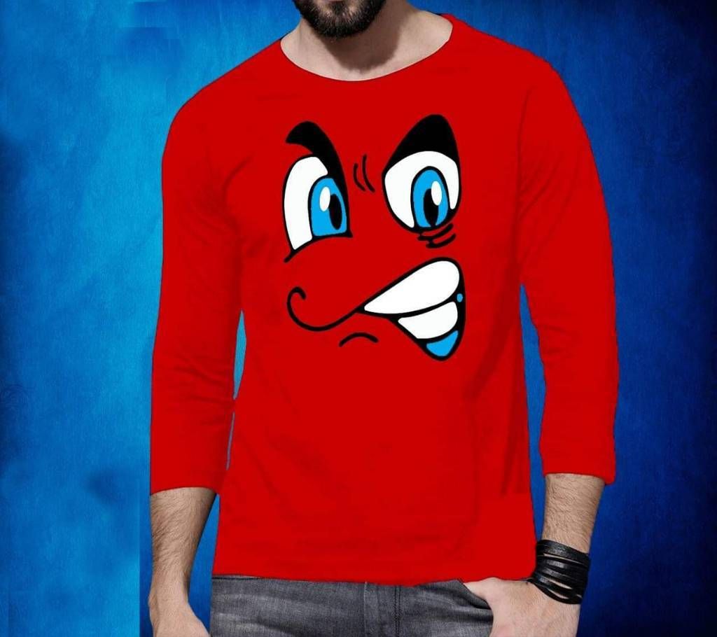 ANGRY EMOTICON Gent's Full Sleeve T-Shirt