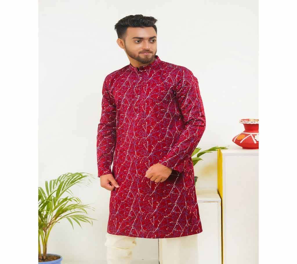 LAVELUX Boishakhi Printed Long Cotton Panjabi