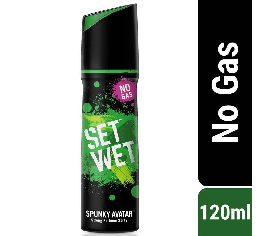 Set Wet No Gas Perfume Body Spray Deodorant Spunky Avatar - 120ml