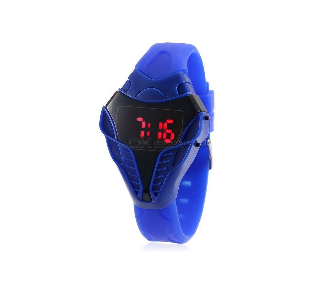 Silicone Head Style Red LED Digital Wrist Watch For Men