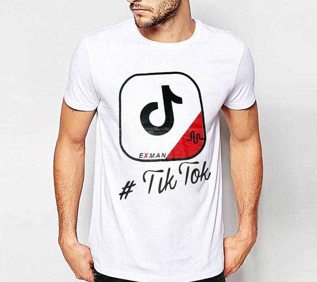Tik Tok Half Sleeve Cotton T Shirt