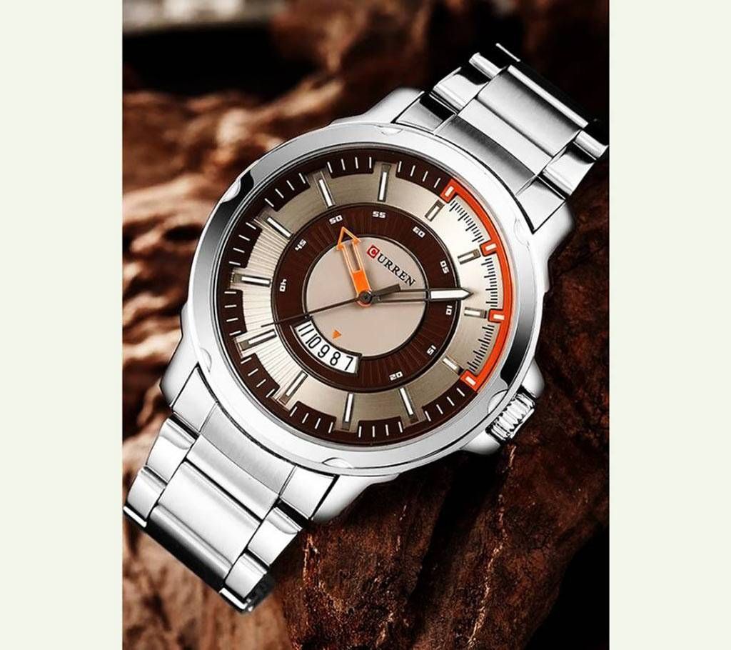 CURREN 8229 Stainless Steel Quartz Watch for Men