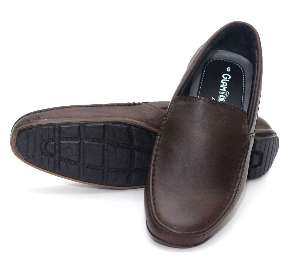 Dark Chocolate Leather Loafer Shoe GL 06 - 15 - GLM