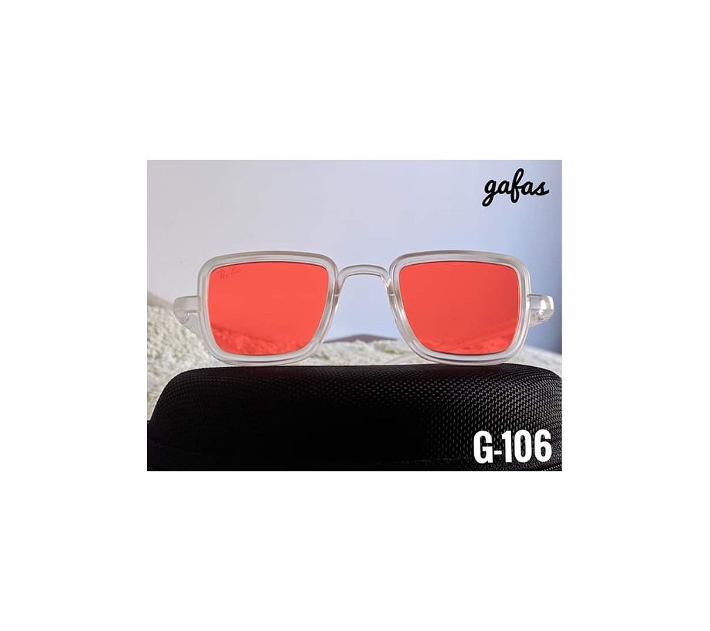 Black Frame Red Lens Kabir Singh Sunglasses For Men