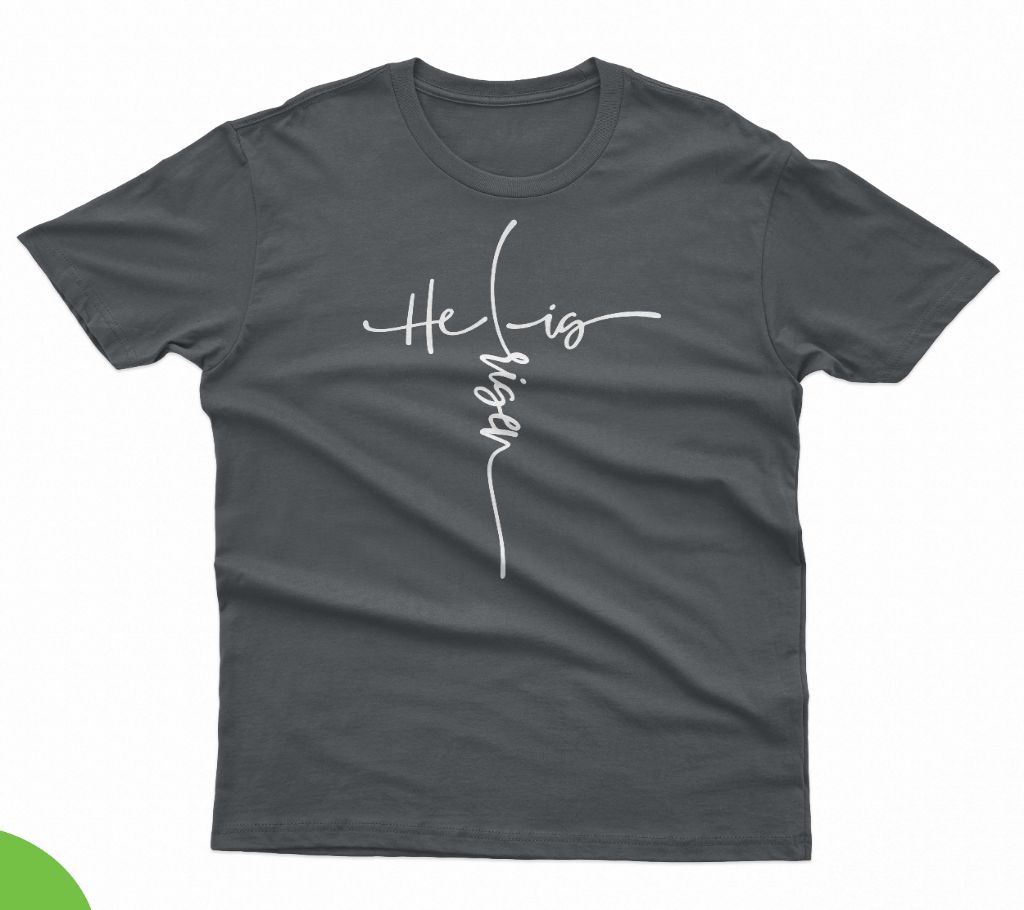 Ash Color Short Sleeve T-Shirt for Men