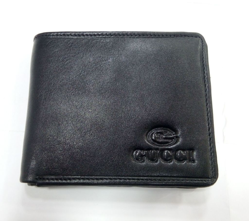  Leather Wallet Men-Black color
