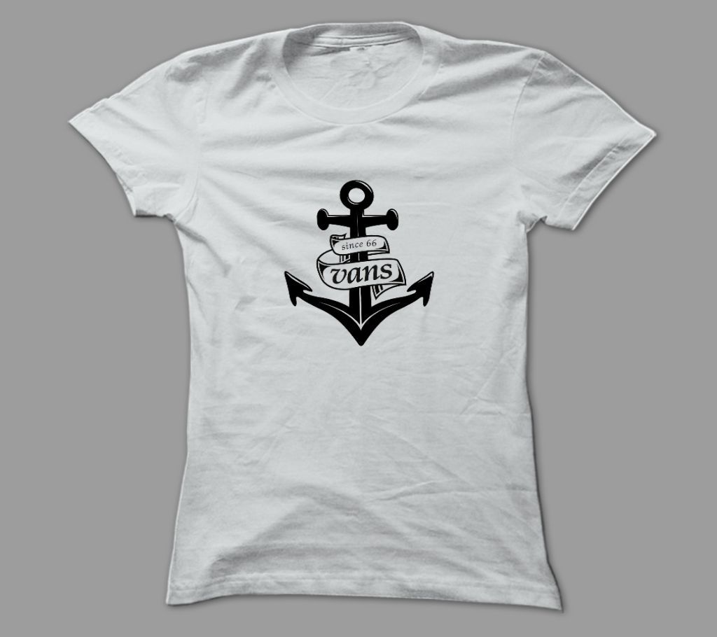 Vans White Polyester T-Shirt