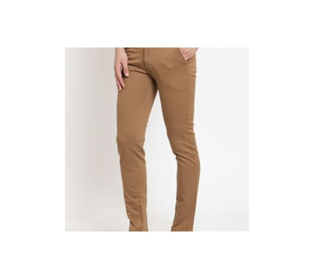 Peru Brown Khaki Skinny Gabardine Pant 05