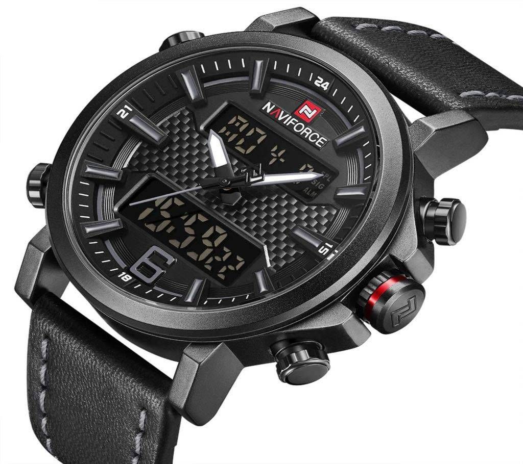 Naviforce 9135 Original Watch For Men Black
