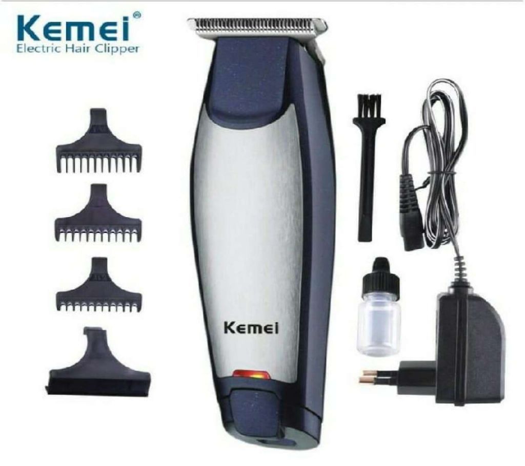 KM-5021 Electric Hair Trimmer - Blue and Silve