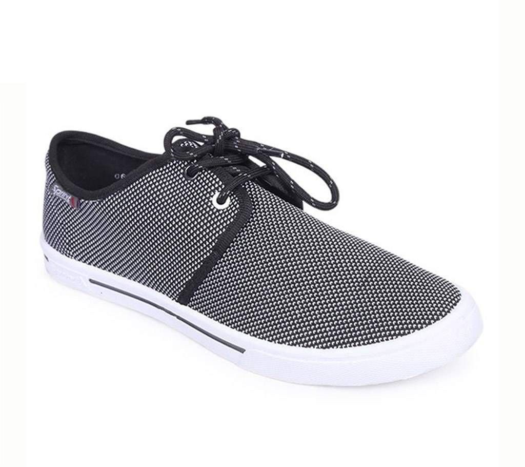 Sprint Black Men's Canvas Shoe