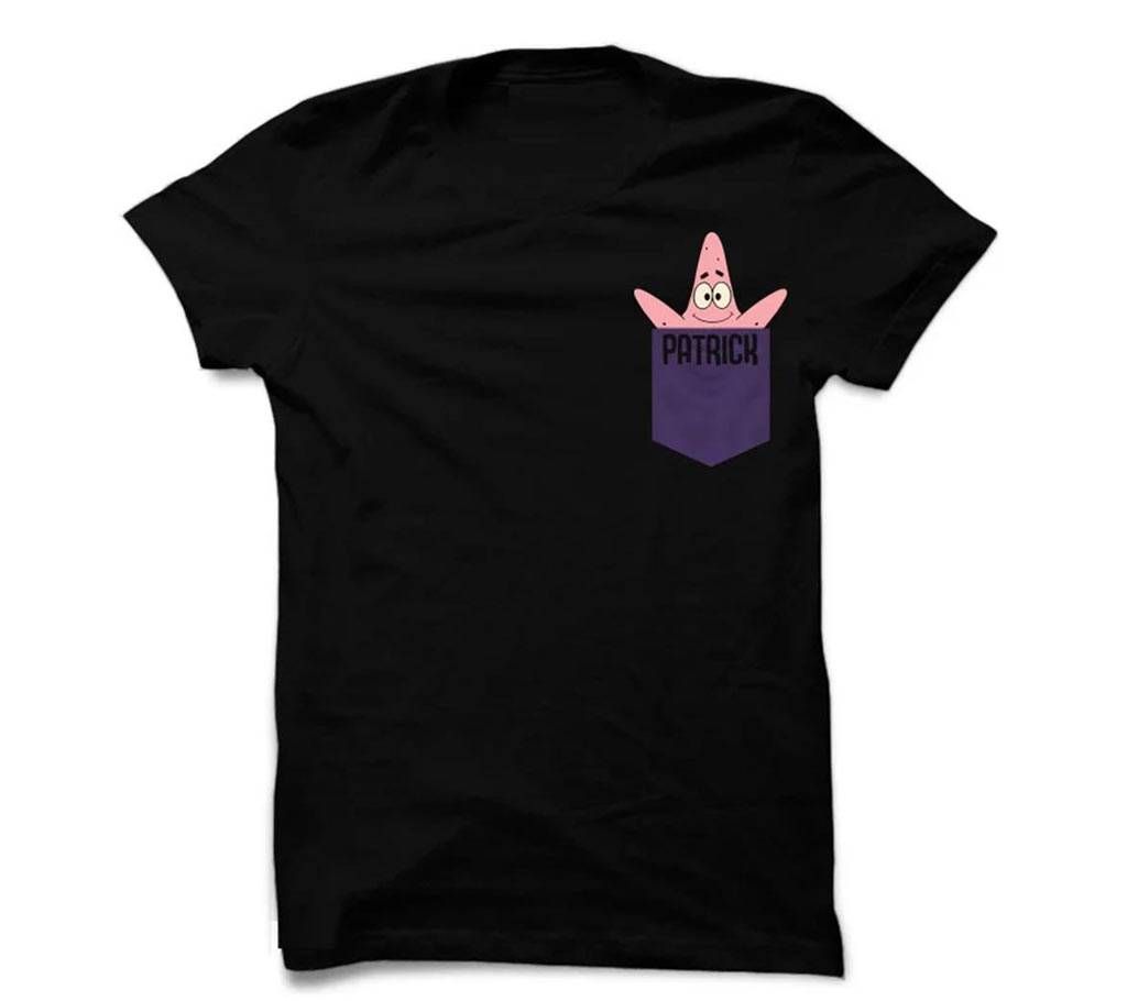 Patrick  menz Round Neck cotton T-Shirt