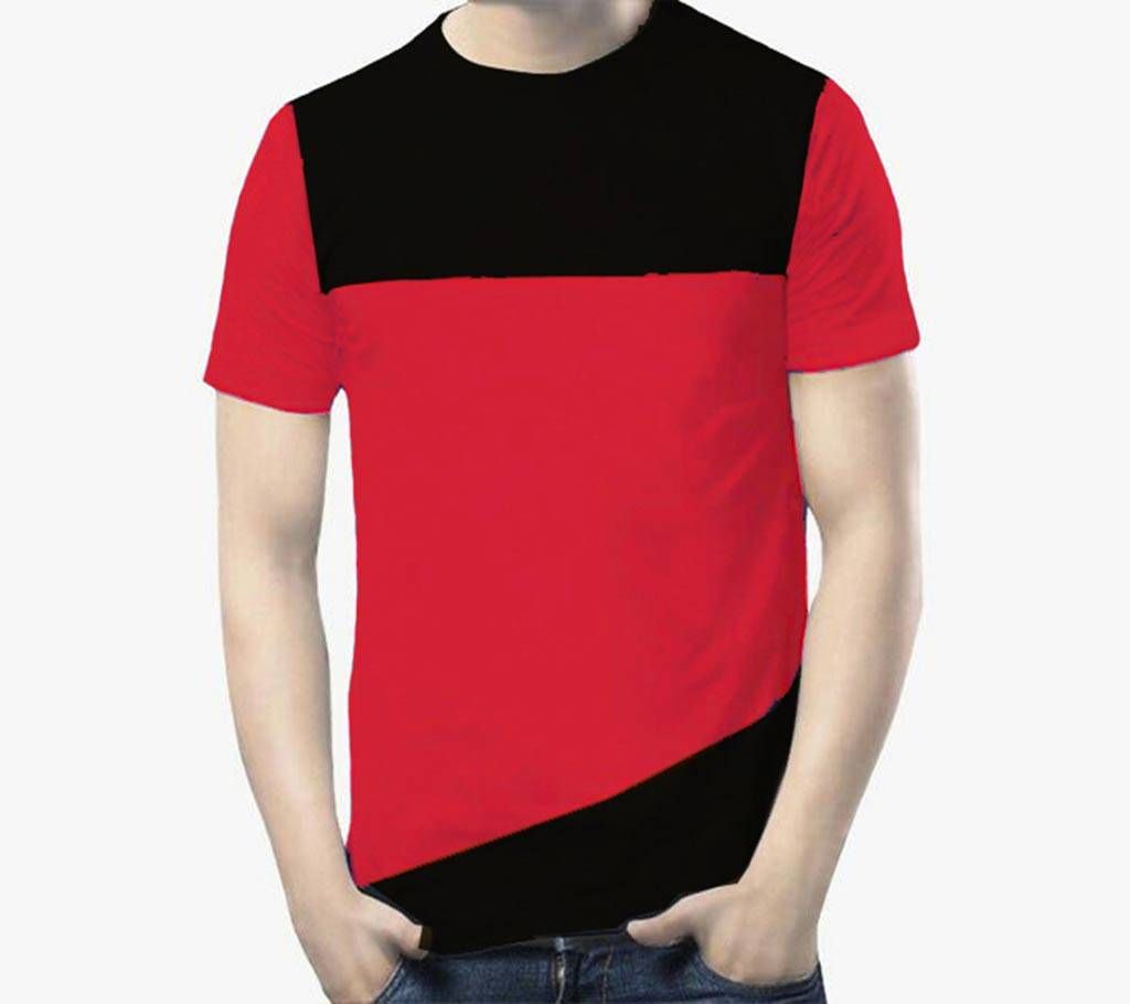 Mens Round Neck Design T Shirt