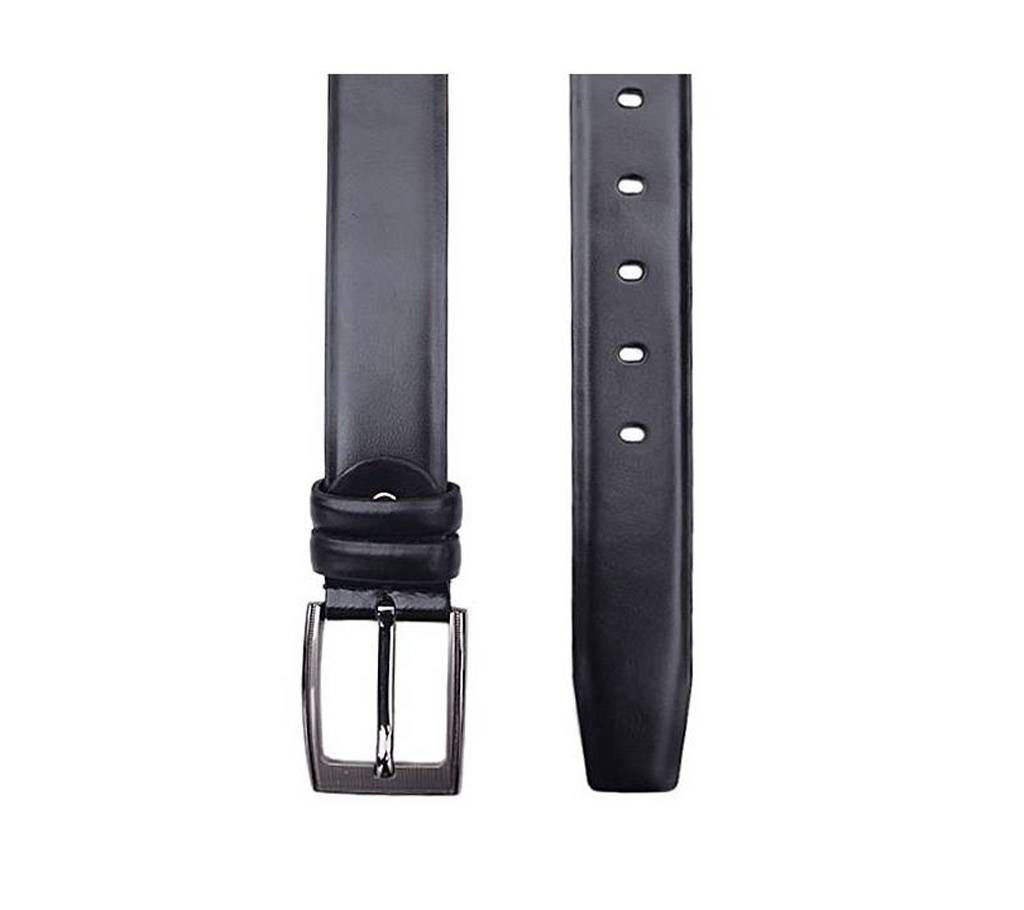 Menz Black Leather Formal Belt
