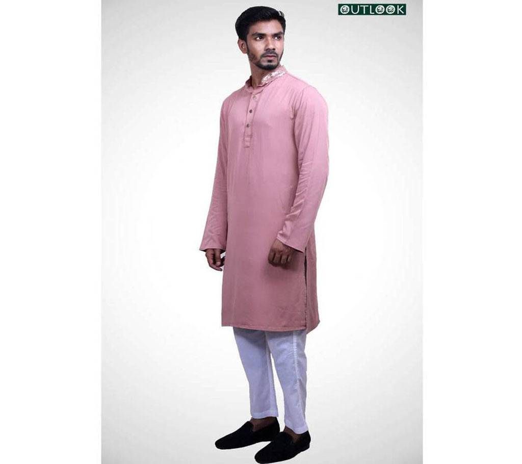 Outlook Butter-rum Colored Punjabi For Men