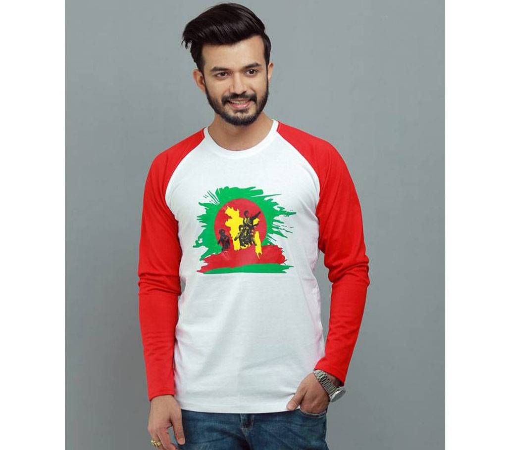 Special Bijoy Dibosh Men's Full Sleeve T-Shirt By Swapon’s World SW3497T







