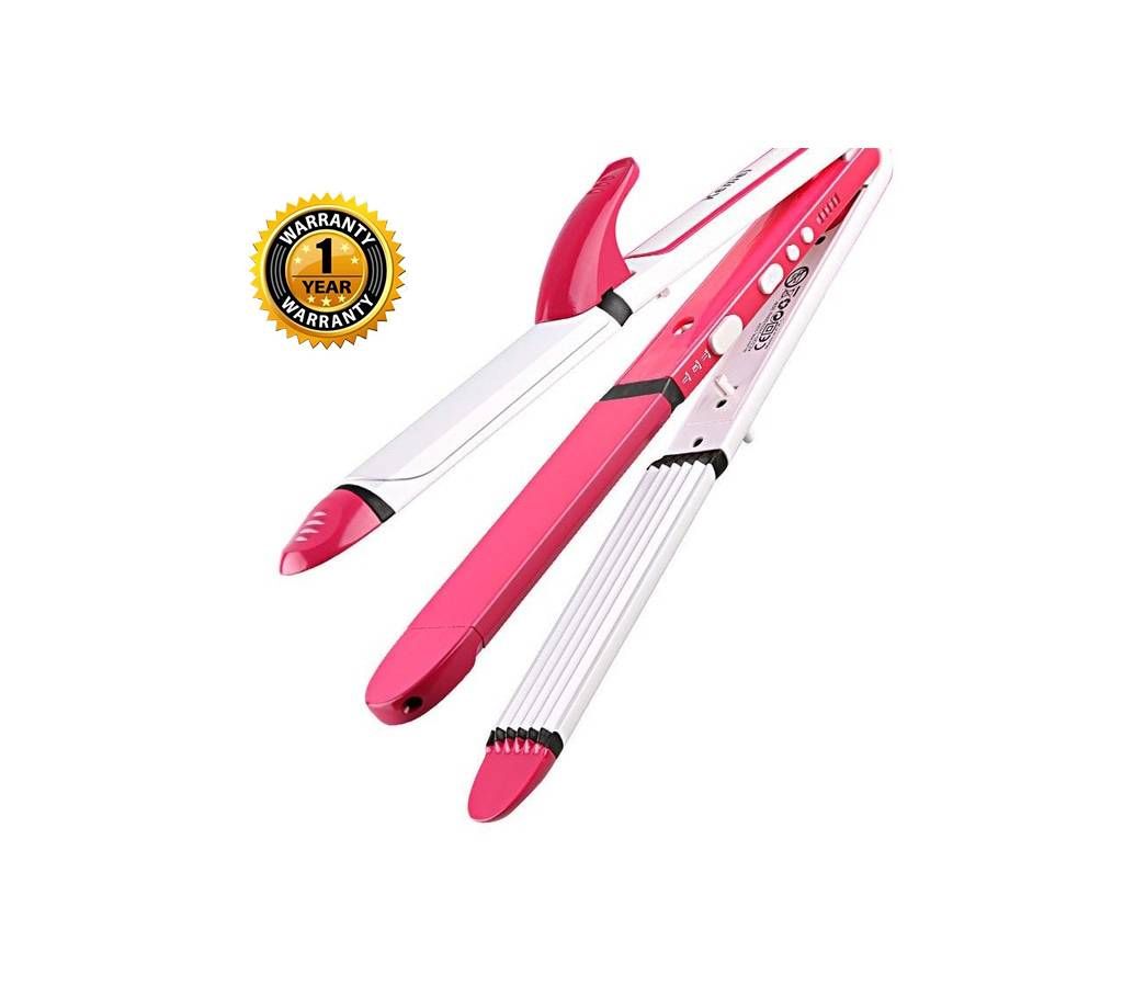 KM-3304 3 In 1 Ceramic Iron Professional Hair Styling Tools
