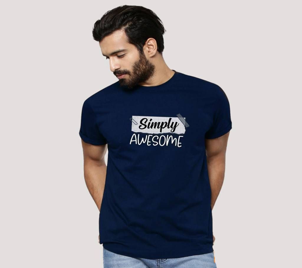 Simple Awesome Menz Half Sleeve T-Shirt