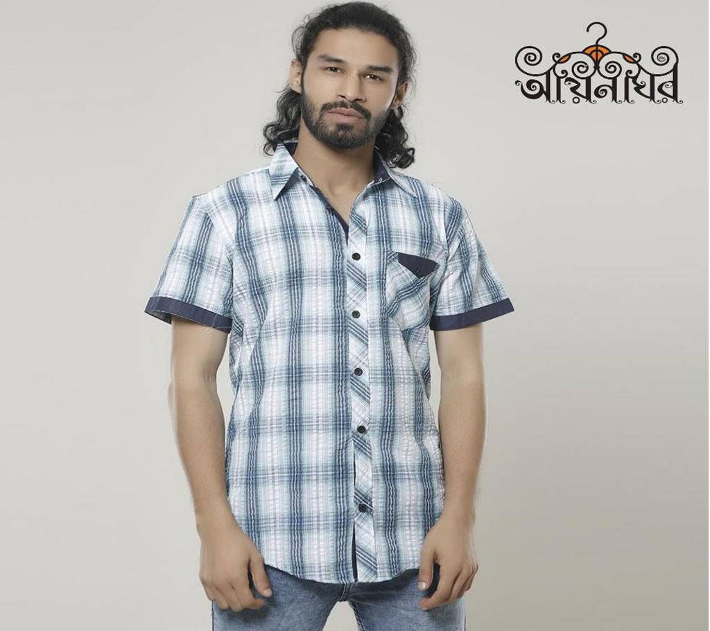 Cotton Half Sleeve Shirt for Men by aynaghor