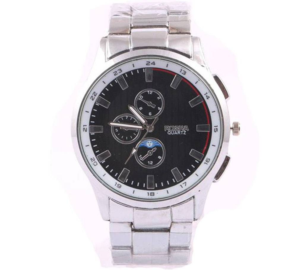 ROSRA Stainless Steel Analog Watch for Men