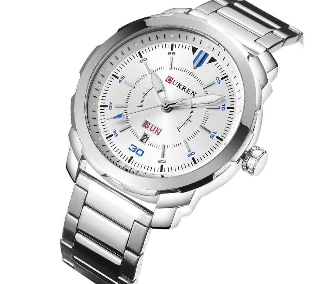 CURREN 8266 Watch For Men Silver