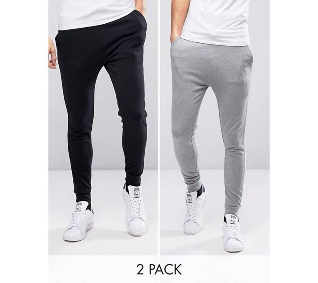 Gents cotton sleeping trousers-2 pcs 