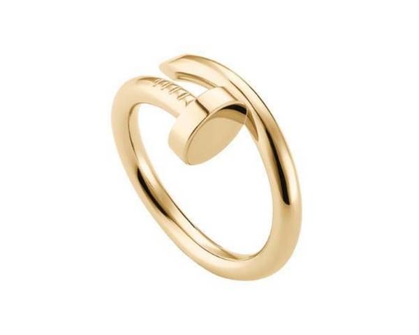 Gold Plated Finger Ring for Men - Golden