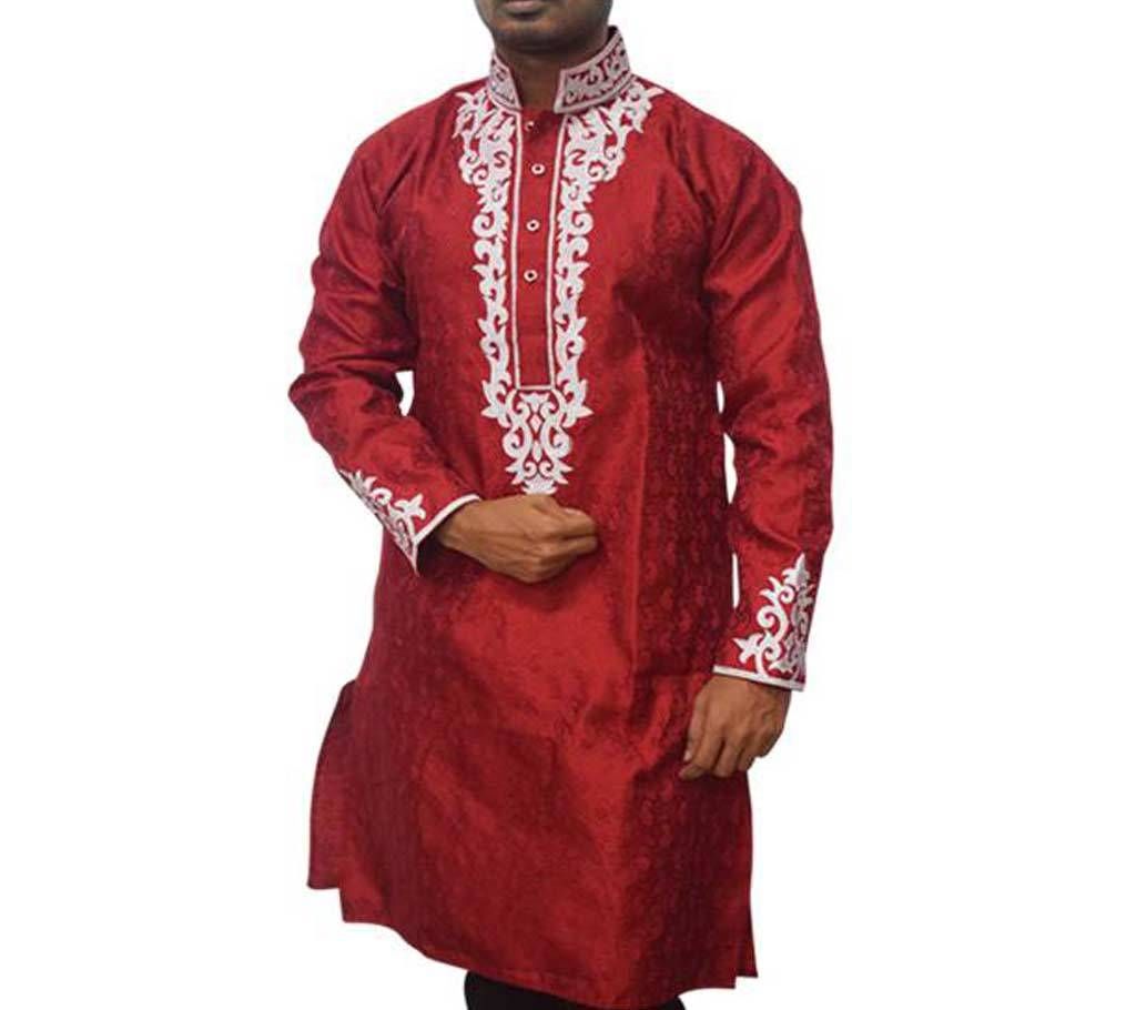 Red katan Panjabi for men 