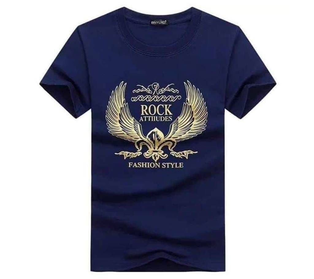 Half sleeve cotton ROCK t-shirt