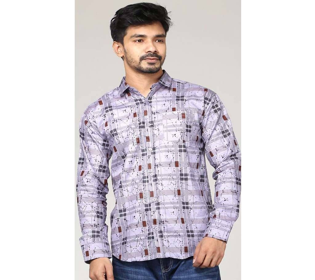 DUDE STYLE Mens Trendy Cotton Casual Style Shirt Thistle Rose Pink with Multi Check Design