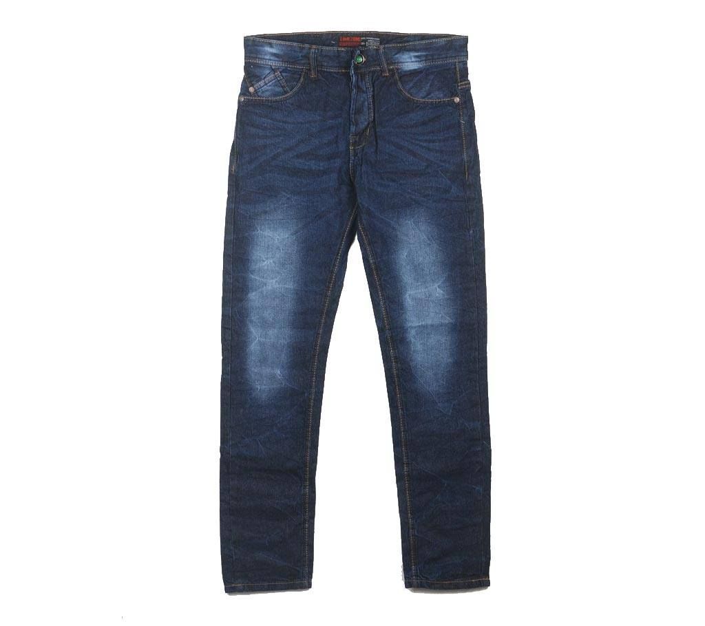 Blue Cotton Towel Was Jeans for Men