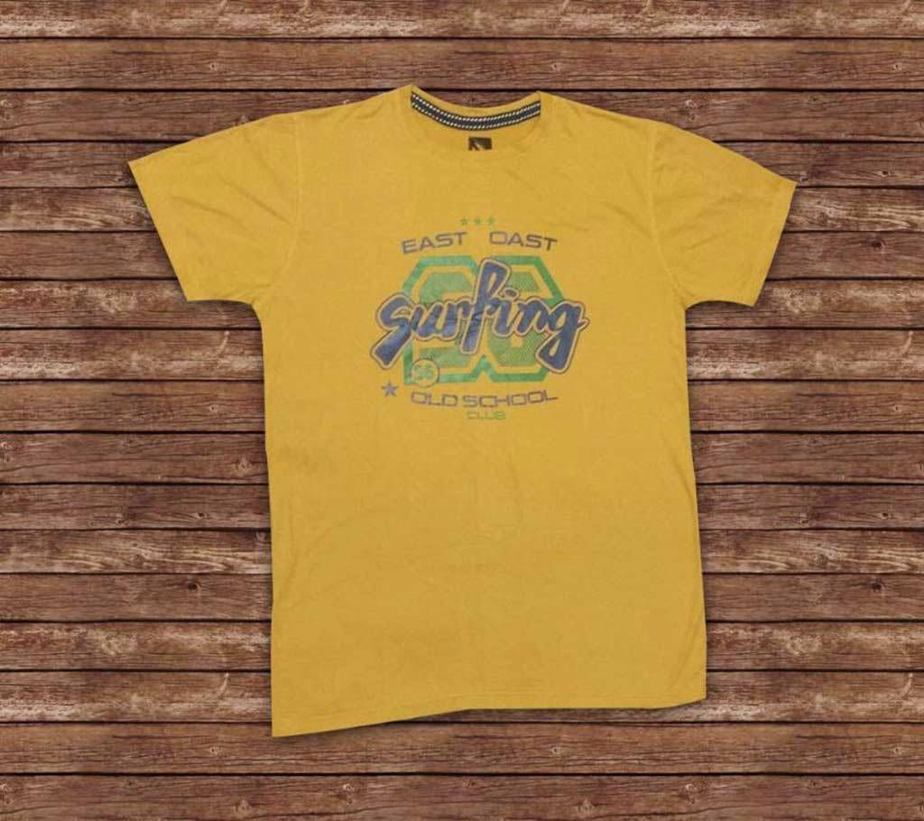Surfing Mens Cotton T-Shirt