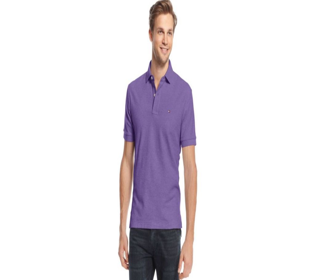 Tommy Hilfiger Mens Regular Polo-Purple