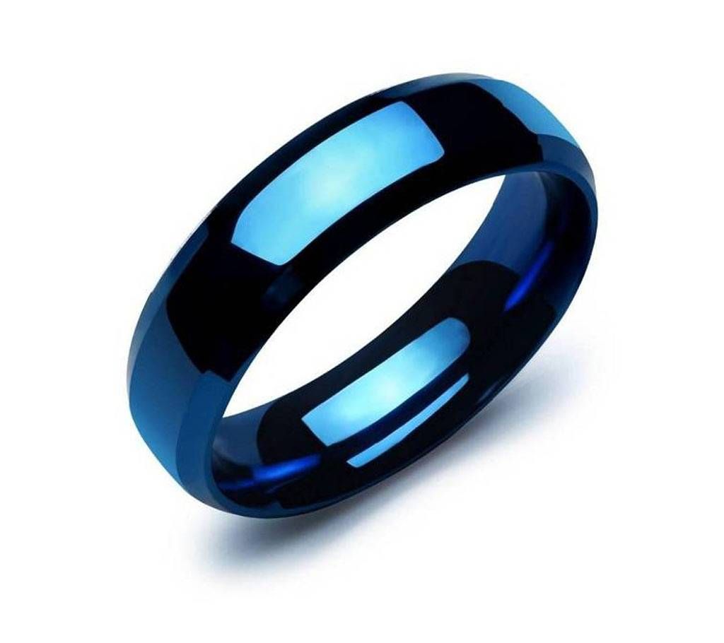 BLUE stainless steel ring finger