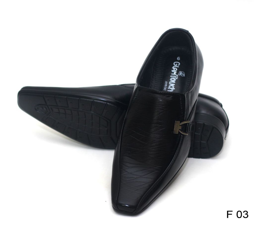 Black Leather Formal Shoe F 03 - 12 - GLM