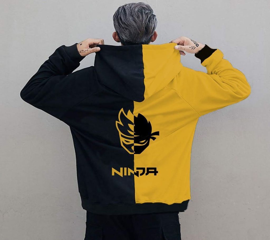 Mens Stylish Hoodie - Yellow - Ninja - DGL