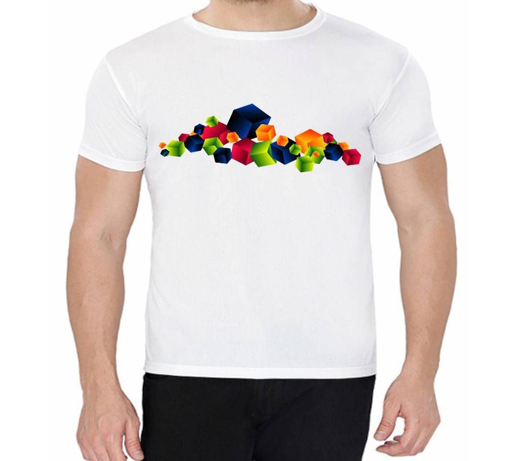 Colorful Box - Half Sleeve T-shirt For Men
