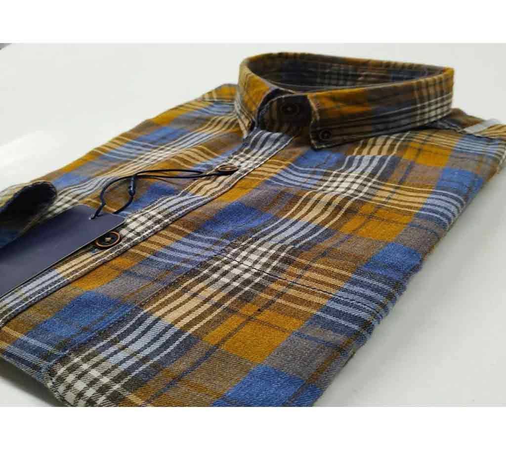 Mens Full Sleeve Check Shirt -Cotton 