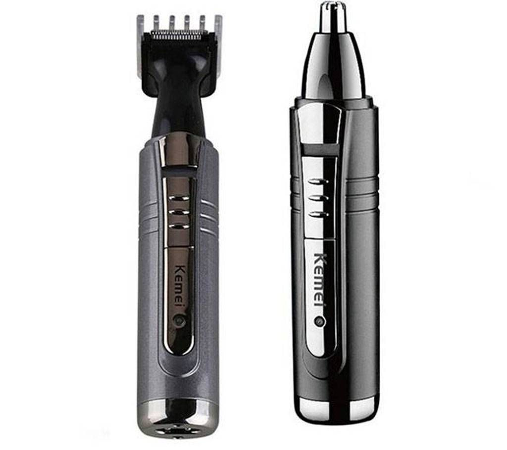 Kemei Km-6511 2 In 1 Nose Trimmer - Black