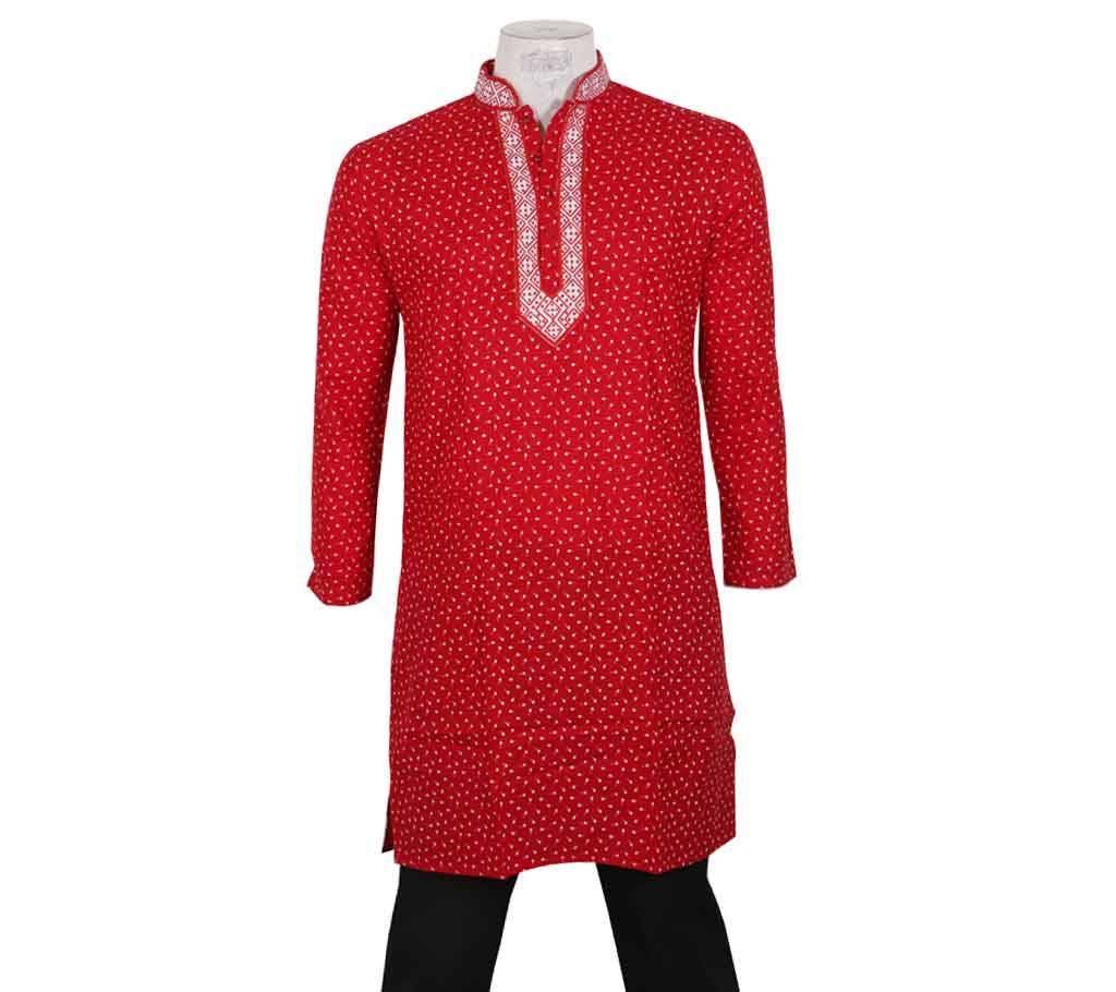 Boishakhi Gents Color Printed Gents Cotton Panjabi