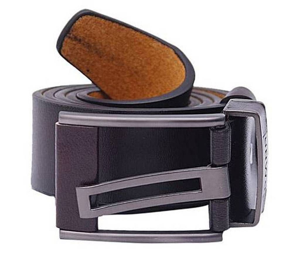 Chocolate Color Leather Casual Belt For Men