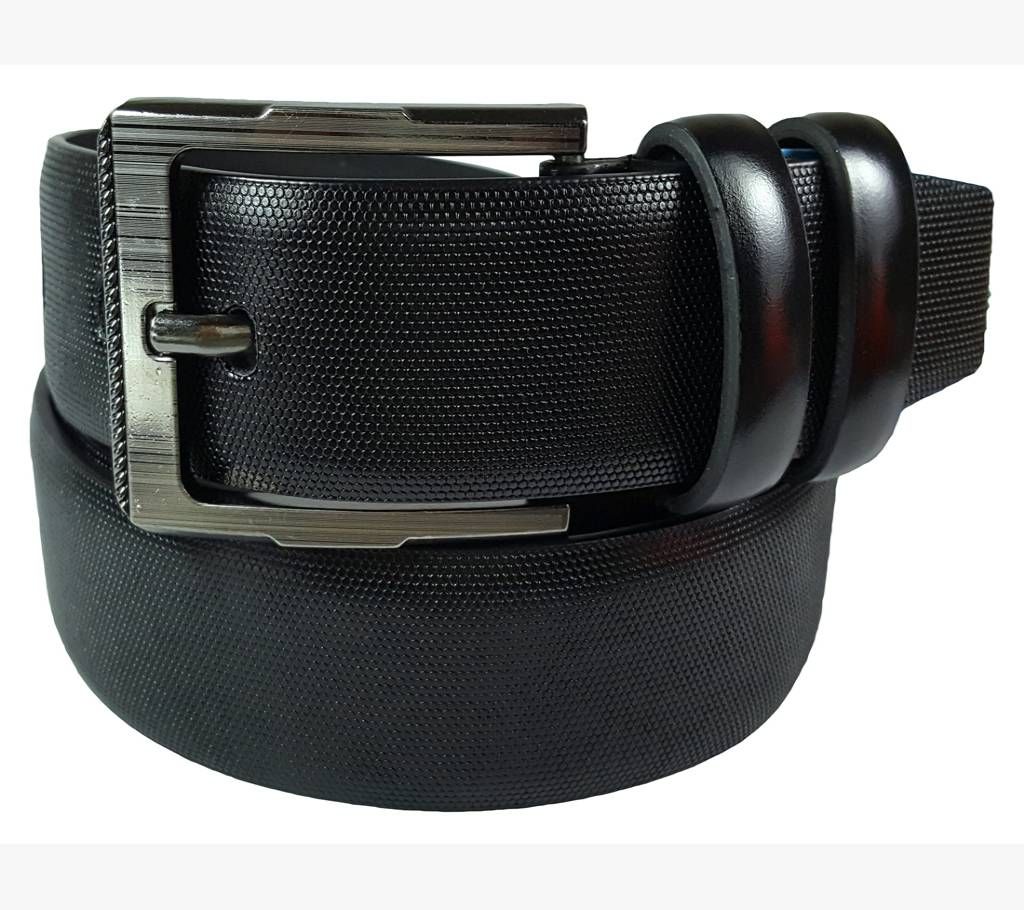 Black Leather Belt for Men-0236BLT