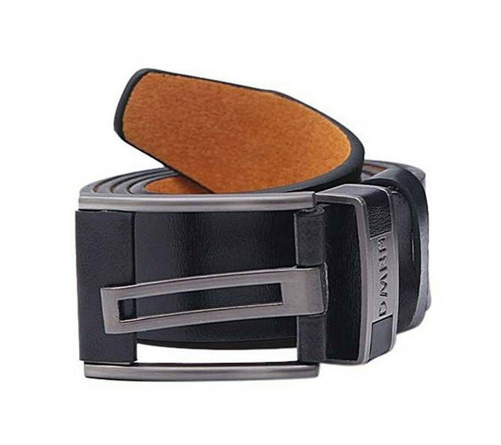 Black Leather Belt for Man