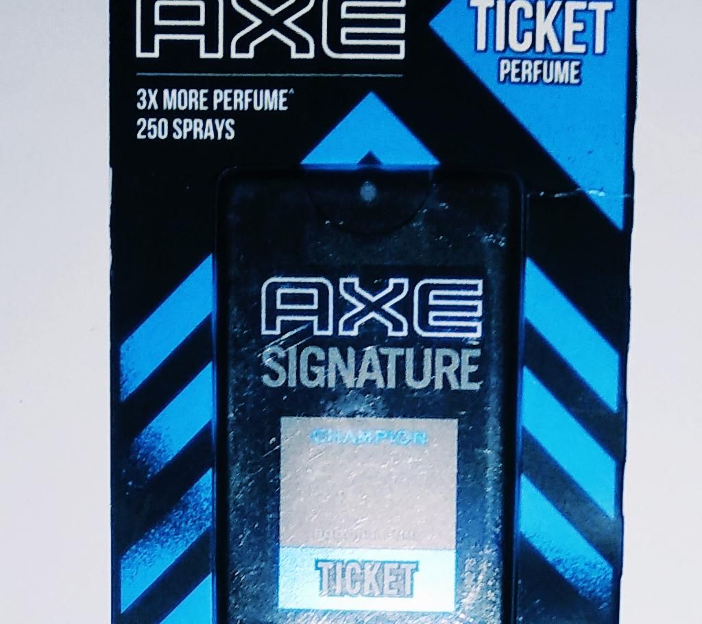 Axe signature ticket perfume (India)