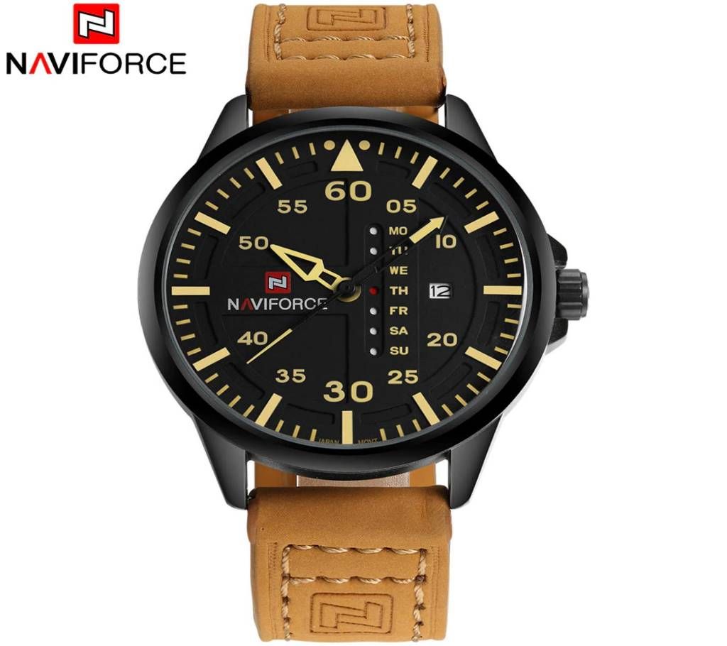 Brown Leather Analog Watch