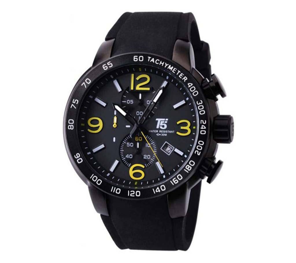 T5 Sports H3450G Analog Chronograph Watch For Men-Black & Ash