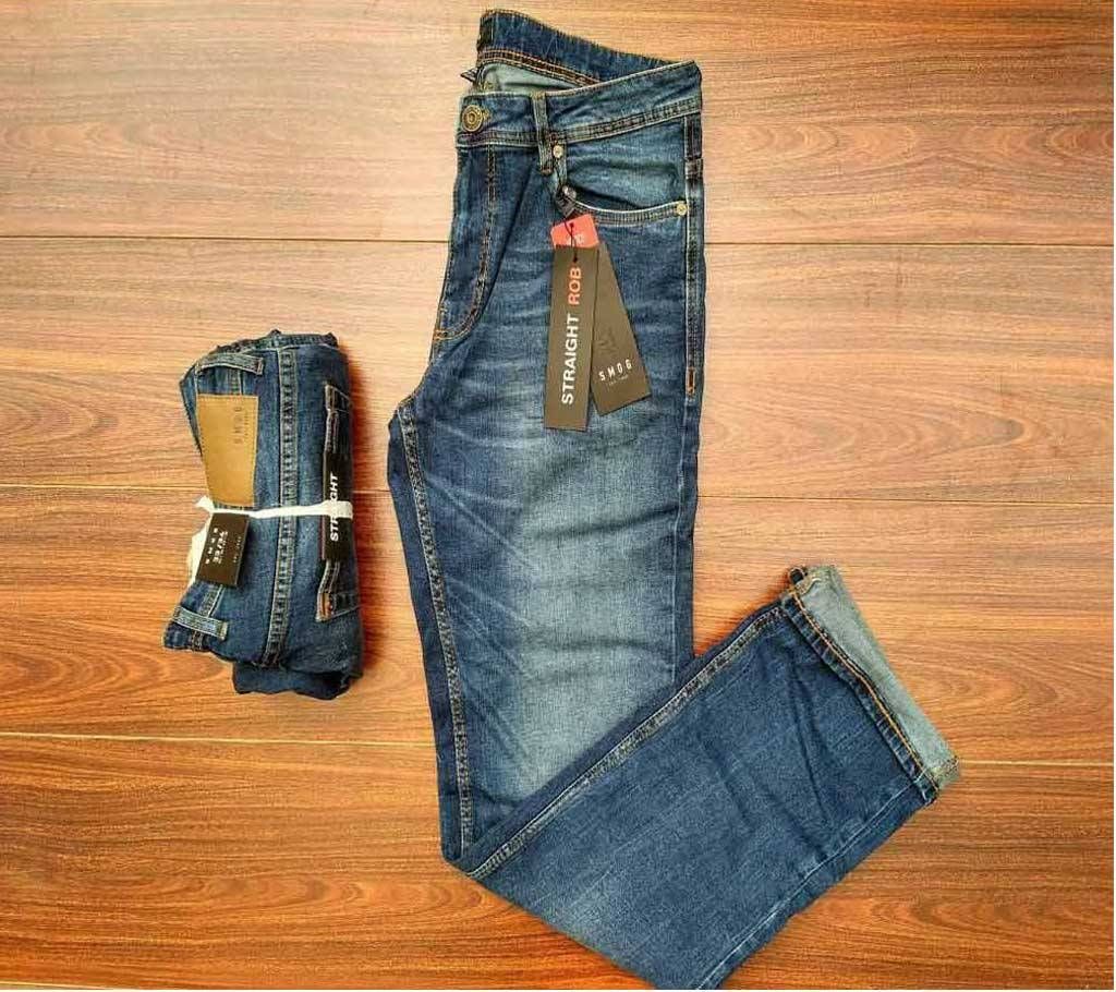 Blue Straight Jeans Pant for Men