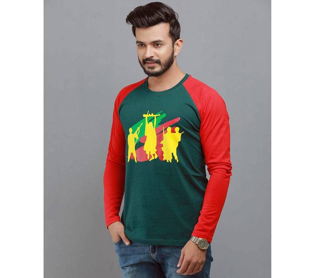 Special Bijoy Dibosh Men's Full Sleeve T-Shirt By Swapon’s World SW3499T







